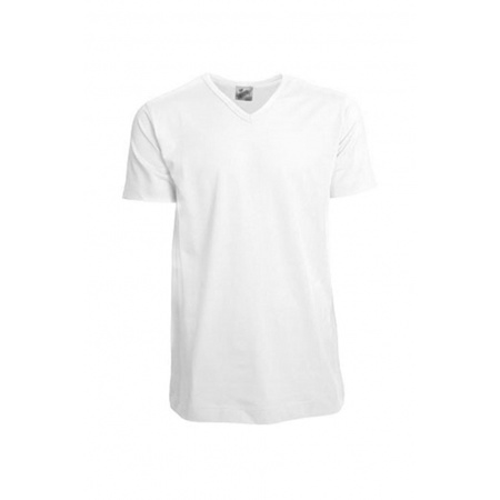 White mens v-neck t-shirt