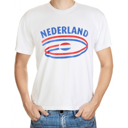 Wit heren t-shirt Nederland