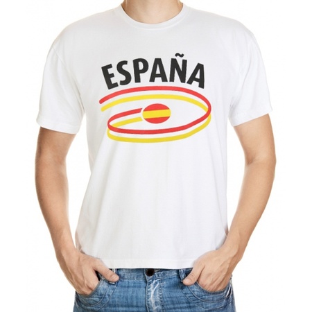 Wit heren t-shirt Spanje