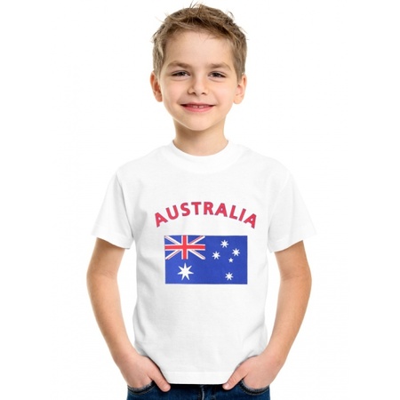 Wit kinder t-shirt Australie