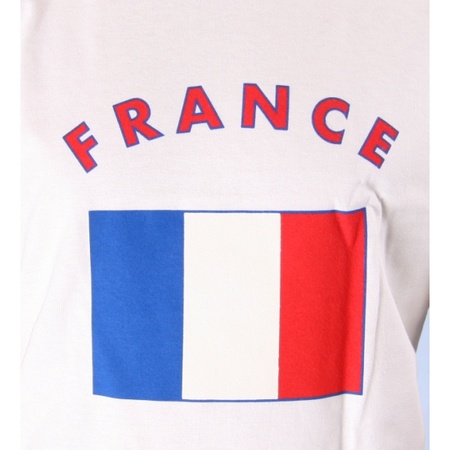 Wit kinder t-shirt Frankrijk