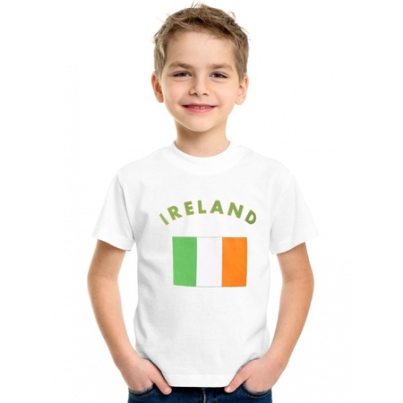 Wit kinder t-shirt Ierland