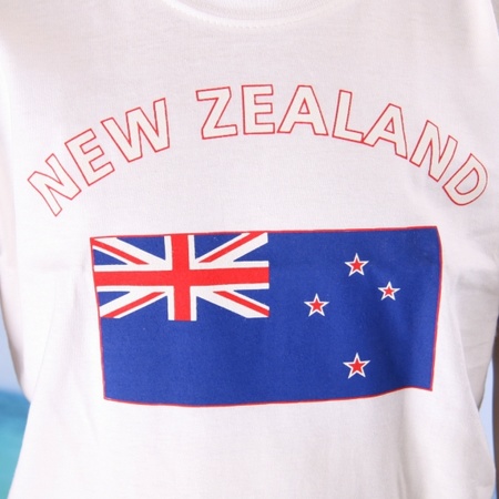 Wit kinder t-shirt Nieuw Zeeland