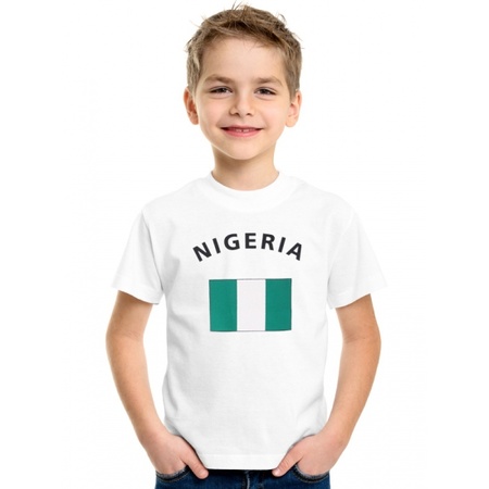 Wit kinder t-shirt Nigeria