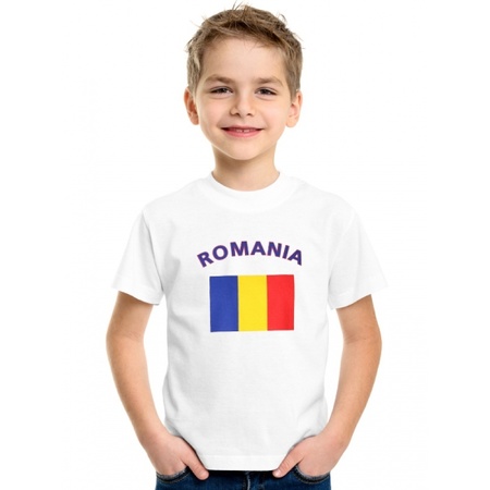 Wit kinder t-shirt Roemenie