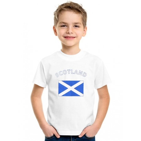 Wit kinder t-shirt Schotland