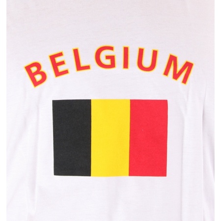 Wit t-shirt Belgie heren