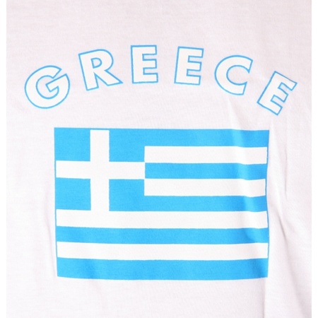 Wit t-shirt Griekenland heren