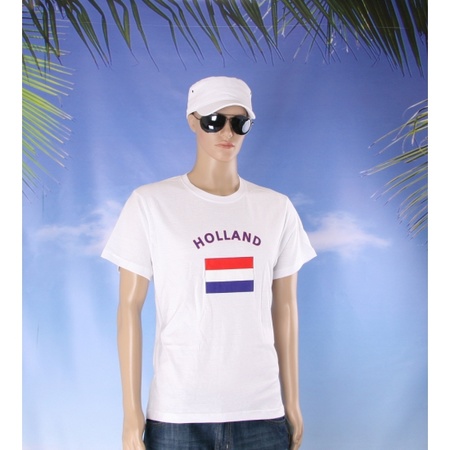 Wit t-shirt Holland heren