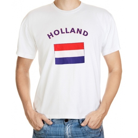 Wit t-shirt Holland heren