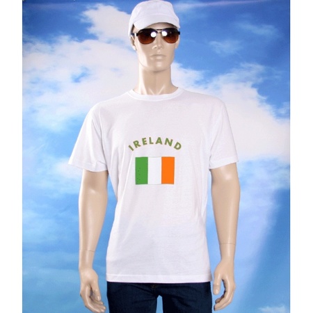 Wit t-shirt Ierland heren