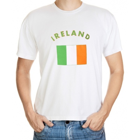 Wit t-shirt Ierland heren