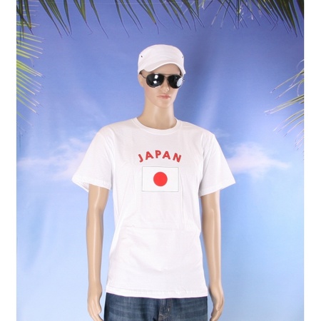 Wit t-shirt Japan heren