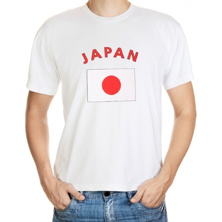 Wit t-shirt Japan heren