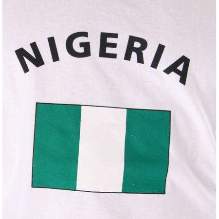 T-shirt with the flag of Nigeria
