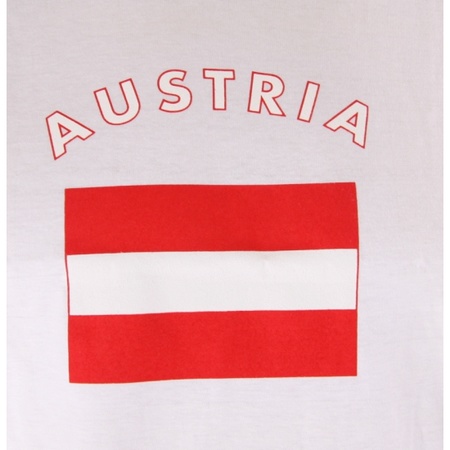 Wit t-shirt Oostenrijk heren