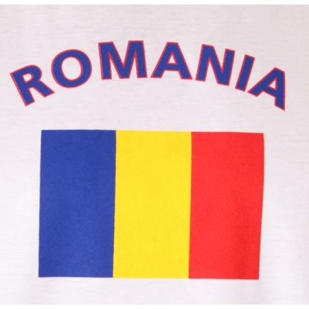Wit t-shirt Roemenie heren