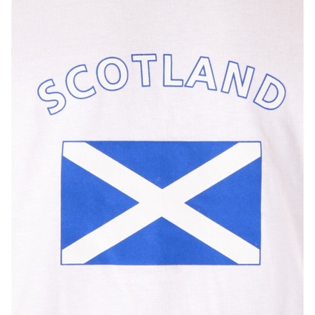 Wit t-shirt Schotland heren