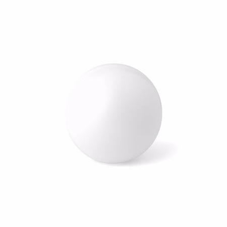 White anti stress ball 6 cm