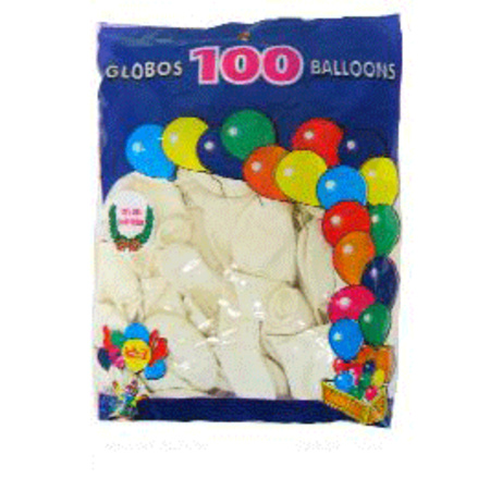 White balloons 100 pieces