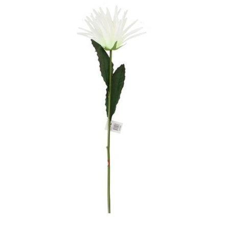 Witte bloem kunstbloem 80 cm