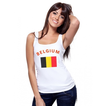 Tanktop flag Belgium for ladies