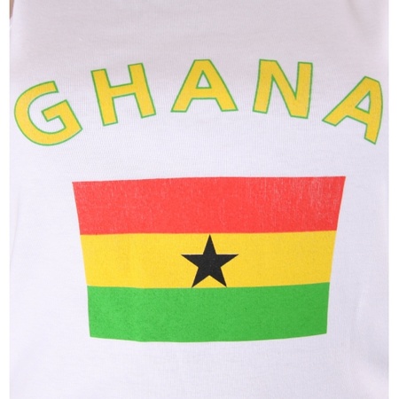 Witte dames tanktop Ghana