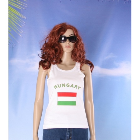 Witte dames tanktop Hongarije