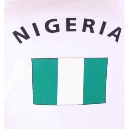 Witte dames tanktop Nigeria