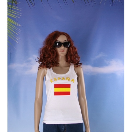 Tanktop flag Spain for ladies