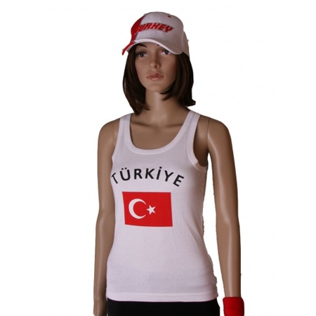 Witte dames tanktop Turkije