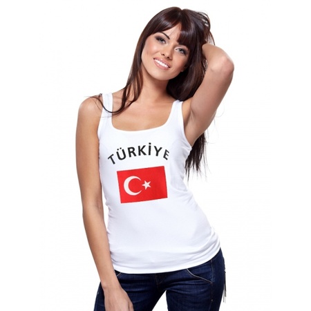 Witte dames tanktop Turkije