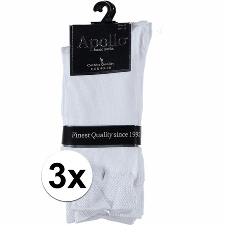 White socks for men size 40/46
