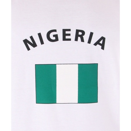 Witte heren tanktop Nigeria