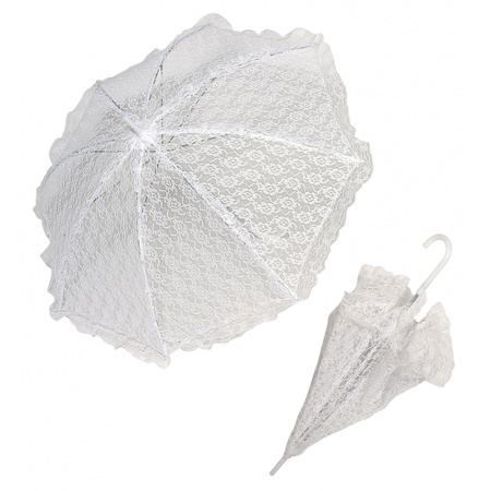 White lace umbrella