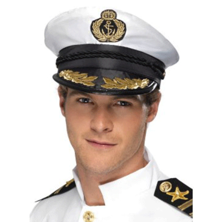 Luxury Captain Hat White