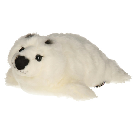 Plush white seal soft toy 40 cm