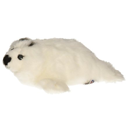 Plush white seal soft toy 40 cm