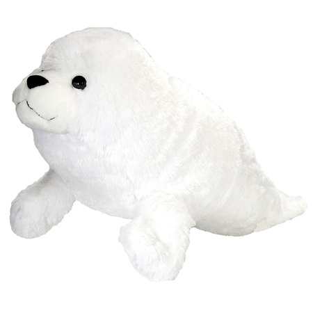 Plush cuddle animal white seal 76 cm