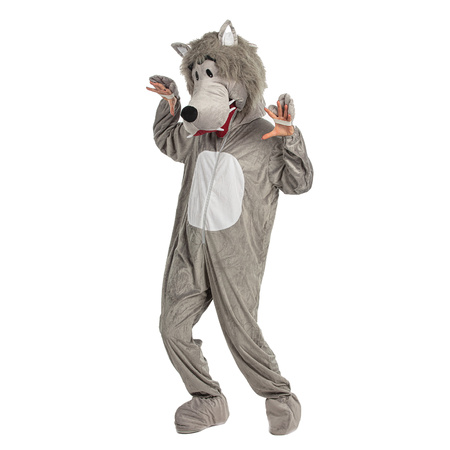 Plush Wolf Costume for adults 