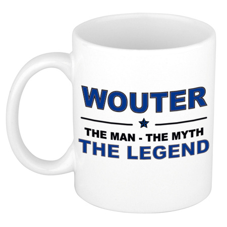 Wouter The man, The myth the legend name mug 300 ml