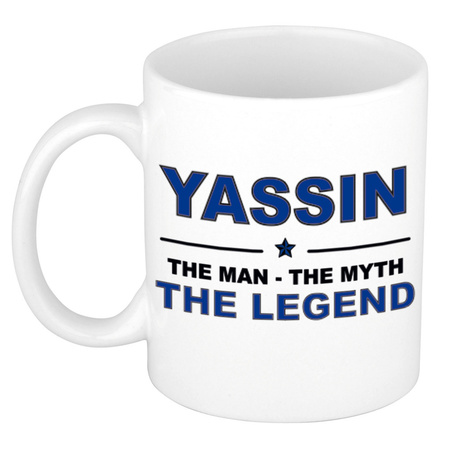 Yassin The man, The myth the legend name mug 300 ml