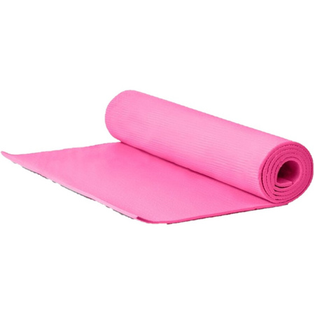 Yogamat/fitness mat roze 180 x 50 x 0.5 cm