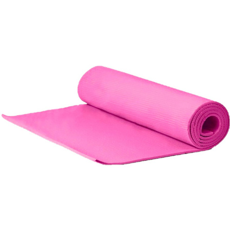 Yoga mat / fitness mat pink 180 x 51 x 1 cm
