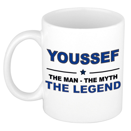Youssef The man, The myth the legend cadeau koffie mok / thee beker 300 ml