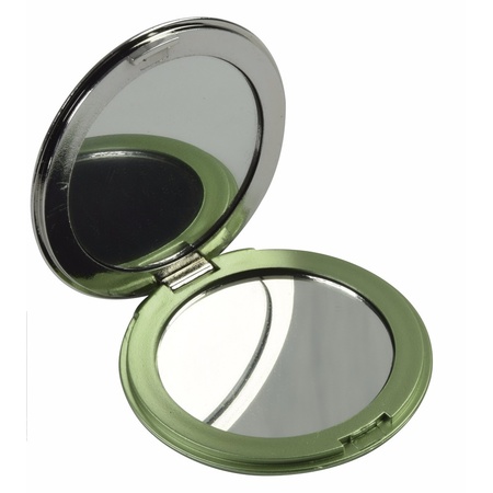 Pocket mirror green 7.5 cm