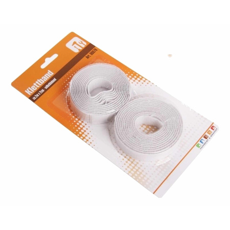 Adhesive Velcro white 2 rolls