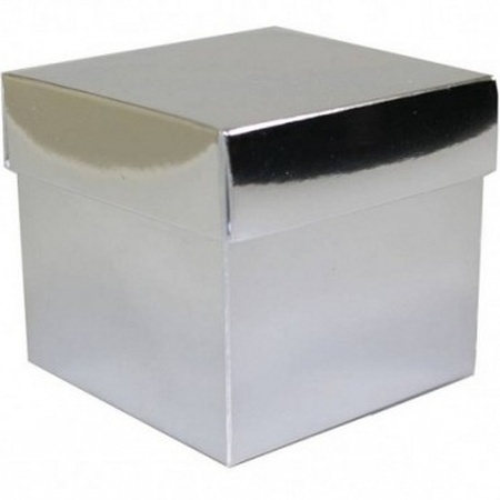 Silver gift box 10 cm square