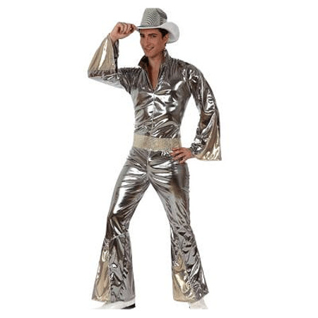 Zilver disco pak voor heren