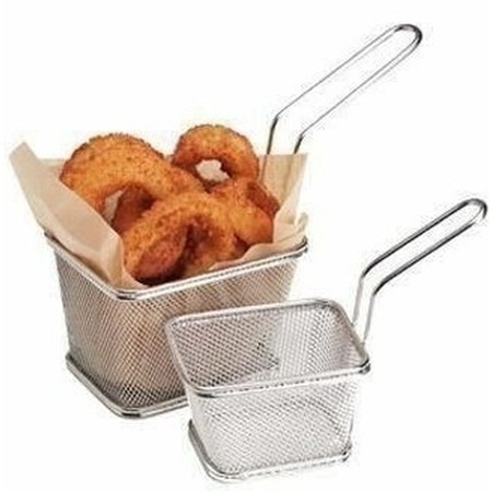 Fries/snack servingbasket/fryingbasket 20 cm